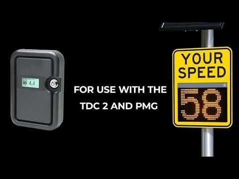 The product the work went into, a radar and the speed sign it drives.